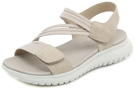 Meik Mangni Sandales Sport Femme Mode Beige B 37 EU