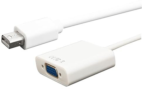 Mikikit Adattatore Vga da Mini Displayport Vga Maschio-femmina Cavo Convertitore Video per Laptop Pro Air Compatibile Tv Lcd Proiettori e Altri Dispositivi