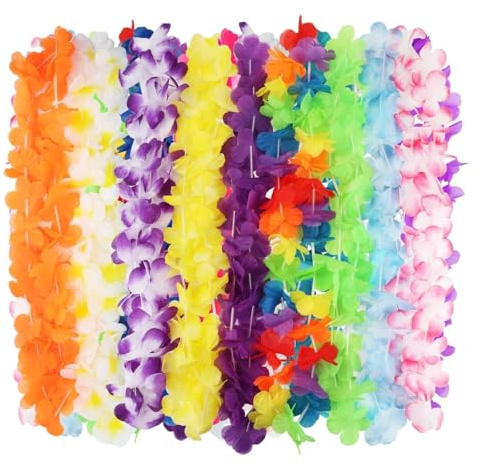 Hawaii blomkedjor, 40pcs