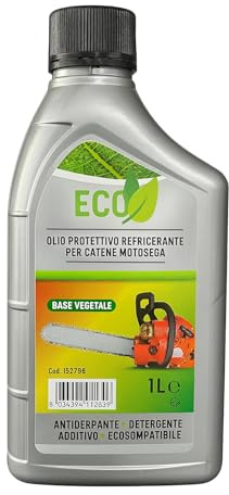 Olio per Catena per Motoseghe e Elettroseghe – Lubrificante Biodegradabile 90%, Olio Vegetale, Confezione da 1L, Lemag srl