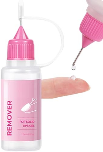 Rimozione di colla per unghie finte, 15 ml solvente per colla per unghie - solvente a strato resistente ai trucioli