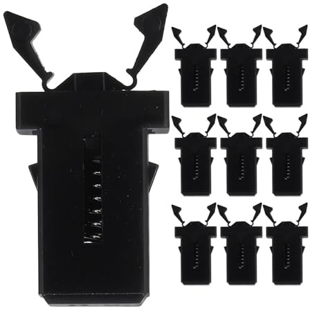 TOYANDONA 10 pezzi Clip di Bloccaggio per Bidoni Rifiuti in Plastica Resistente Fibbia Pressione per Chiusura Cestini Domestici Accessori Riparazione Pattumiere per Uso Esterno ed Interno