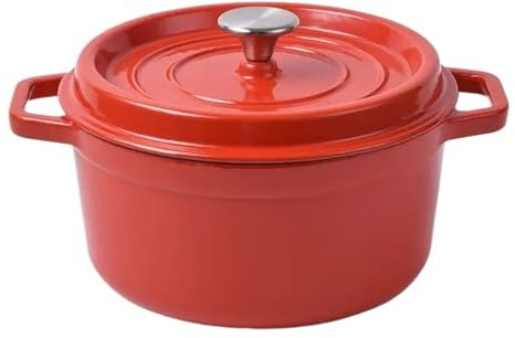 Mini emaljerad soppgryta 14 cm gryta – röd, perfekt för spishällsmatlagning, te och små portioner under 1 liter – hållbar, elegant köksaccessoar