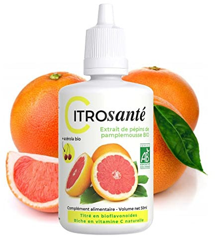 INOLAB Citrosanté BIO - Extrait de Pépins de Pamplemousse certifié biologique | 50ML