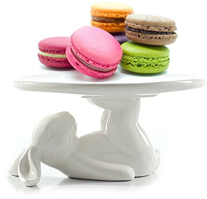 Coniglio Piatto da portata per torta, con alzata, Cucina artigianale, Alzata per torte Vintage regalo per gli amanti di utensili da cucina, matrimoni, festa della mamma (1 Coniglio)