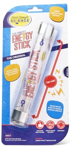 Steve Spangler Science Energy Stick – Fun Science Kits for Kids to Learn About Conductors of Electricity, Safe, Hands-On STEM Learning Toy, Independent or Group Activity for Classrooms or Home