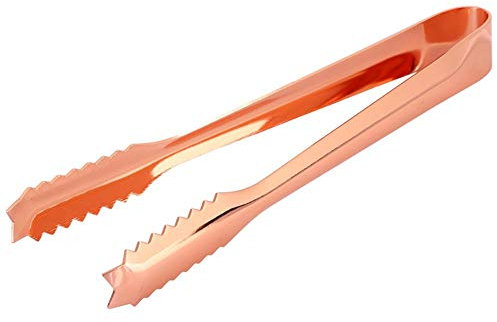 Pince à glaçons, Pince à Sucre en Acier Inoxydable, Pince à Salade, Pince à pâtisserie, Pince à Nourriture, Pince à Glace à Pince à Glace avec poignées pour contenir la crème glacée(cuivre)