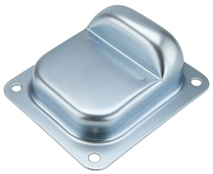 Butée de porte au sol 158 x 138 mm pour portails roulants et portes lourdes Butée de sol en acier galvanisé