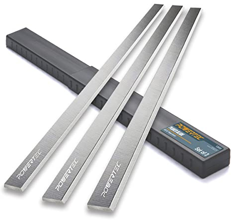 POWERTEC 15 Inch Planer Blades for Delta DC-380, 22-677, 22-680, 22-780X, 22-785X, 22-790X, Grizzly G1021, G0453 Planer, Replacement for Delta 22-677, Grizzly G6701 Planer Knives, Set of 3 (12805V)
