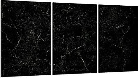 DarHaus Tabla de cortar decorativa de cristal templado y cubre vitro, Placa protectora de vitrocerámica 30 x 52 cm 3piezas, para inducción, protección contra salpicaduras, decoración, MÁRMOL