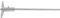 Pied à Coulisse de Profondeur Jauge de Métal 0.02mm Micromètre de Haute Précision Pied à Coulisse Outil de Mesure Pied à Coulisse de Profondeur (0-200)