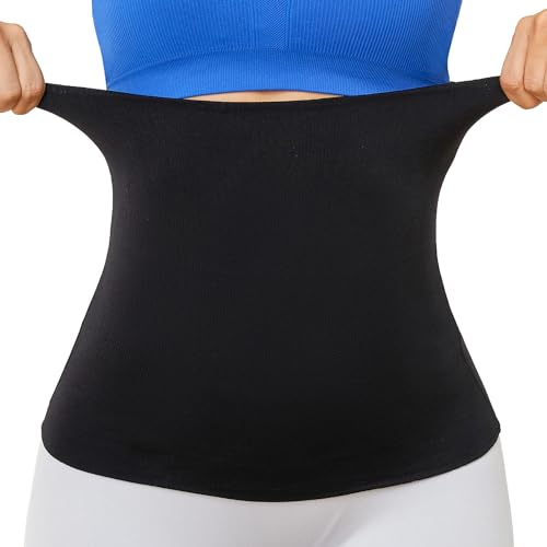 SURE YOU LIKE Waist Trainer for Women Postpartum Recovery Belt Seamless Shapewear for Women Tummy Control Body Shaper,1 pcs，Black,S=UK(6)