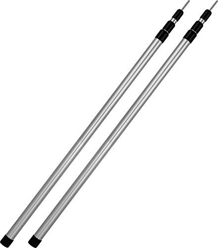 normani XXXL Aufstellstange Aluminium Teleskopstangen 116-300 cm Zeltstange für Familienzelt, Sonnensegel, Planen oder Tarps Farbe 2-Stück