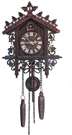 Reloj de pared multifuncional 2024, reloj de pared con flores de cuco, reloj de cuco moderno, reloj de cuco, casa pequeña decorada con estilo, decoración de péndulo, B