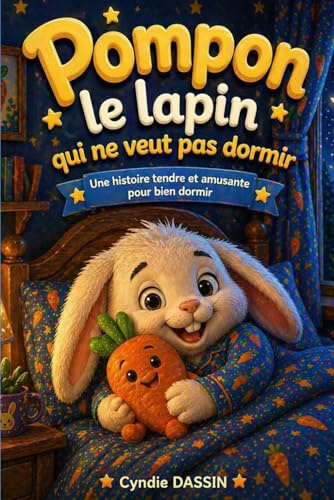 Pompon le Lapin qui ne veut pas dormir: Une histoire tendre et amusante pour bien dormir
