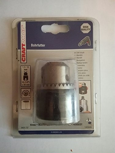 Craftomat 2603.737 Bohrfutter 1,5 – 13 mm * 20 mm (aeg-black & decker-bosch-fein-hitachi-kress-makita-peugeot).