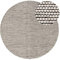 benuta Wollteppich Rocco Beige/Schwarz ø 100 cm rund Kurzflor Flachgewebe für Wohnzimmer, Schlafzimmer, Esszimmer oder Kinderzimmer