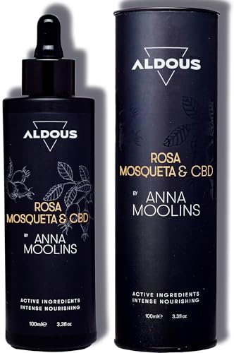 Olio di Rosa Mosqueta Puro 100% Arricchito con CBD - Spremuto a Freddo - Vegano - Formula Avanzata - Cicatrici, Smagliature, Scottature, Pelle, Capelli e Unghie - 100 ml - Regalo Originale