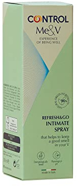 Control - Me&V Refresh&Go Spray Intimo Calmante y Refrescante con Aloe Vera y Tomillo Blanco, 100 ml