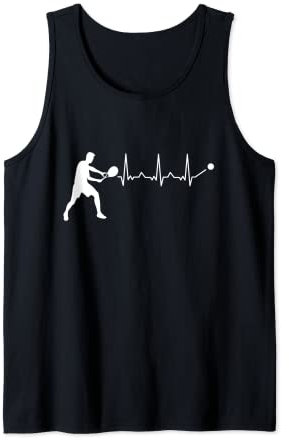 Tennisspieler mit ECG Pulse für Tennis Tank Top