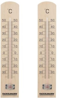 Fackelmann 9986550 Lot de 2 16364 Bois, intérieur, extérieur, Mural, Bois, 25 cm