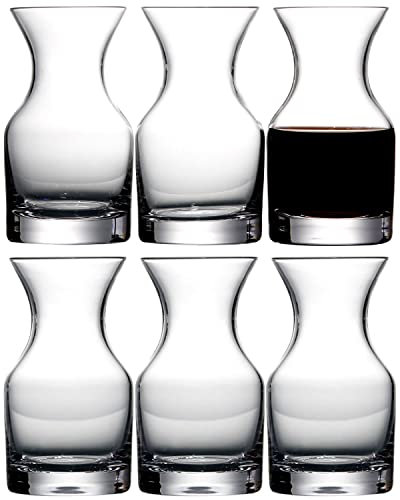 Mini-Weinkaraffen, 250ml Kleine Dekanter Einzelnes Portion, 6pcs Small Glas Decanter Set