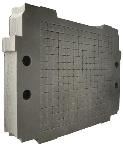 vhbw Schaumstoffeinlage kompatibel mit Makita MAKPAC Werkzeugkoffer - Individuell Anpassbar, Schaumstoff/Hartschaum Anthrazit-Grau