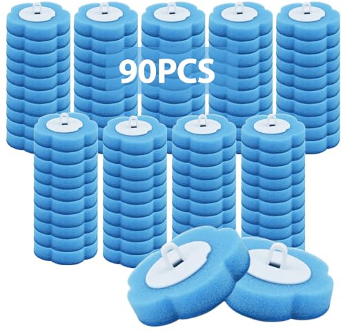 90 Pezzi Scopino WC Usa e Getta, Spazzola WC Monouso per Spazzola WC, Accessorio Bagno, Pulizia Igienica per Casa Appartamento Pulizia del WC del camper da campeggio （Profumo di oceano）