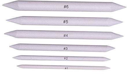 EMI Craft 6 Pièces Souches en Papier pour Le Mélange Souche et Tortillon 6 Tailles Assorties