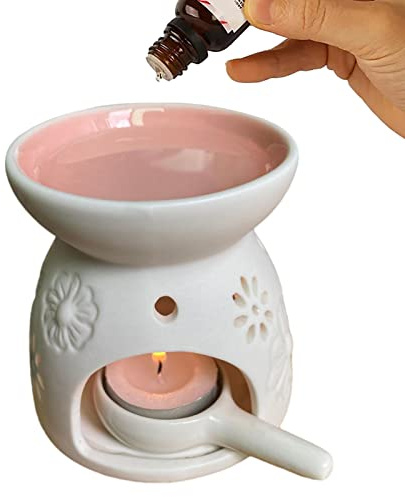 cera té, lámpara aroma, difusor aroma para aceites esenciales, quemador aceite, aceites aromáticos, cera derretida, portavelas té, decoración para spa, yoga, meditación, regalo