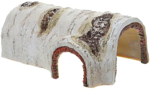 EXAOMBLE Cachette pour Reptiles Grotte Naturelle pour Tortues Lézards Habitats Petits Animaux 5.31X3.54X2.17In Abri Frais Et Obscurité pour Terrarium