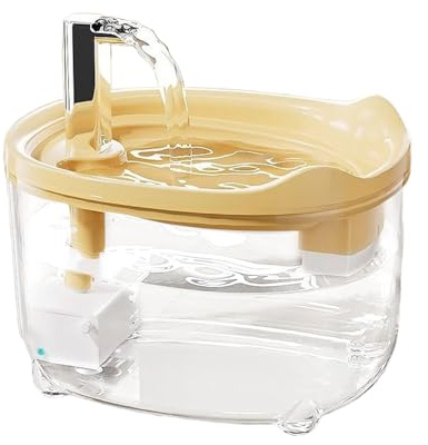 Fontaine Automatique Silencieuse - Distributeur d'eau pour Chiens Et Chats | Fontaine À Eau pour Animaux | Distributeur d'eau Automatique À Boire À Eau 1,5L pour Chatons, Chiots Et Petits Animaux