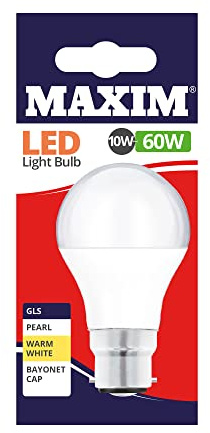 Status Maxim LED GLS Bayonet Cap Warm White 10W (Pack of 10) - [HC650]