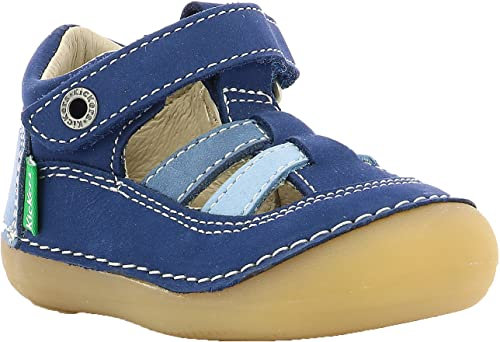 Kickers Sushy, Salomés Garçon, Bleu Tricolore, 23