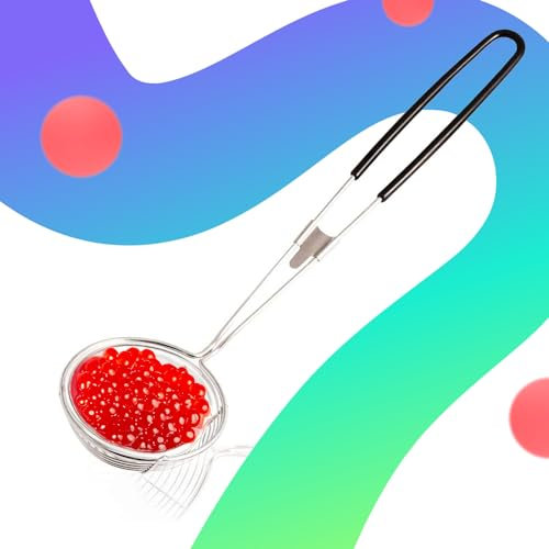 Bubble Tea Schöpfkelle von Bubble Mania – Tapioca Boba & Jelly Bubble Tea Skimmer & Tapioca Scoop | Edelstahl Küchenutensil für alle Arten von Bobas Coconut Jelly & Tapioca Beads