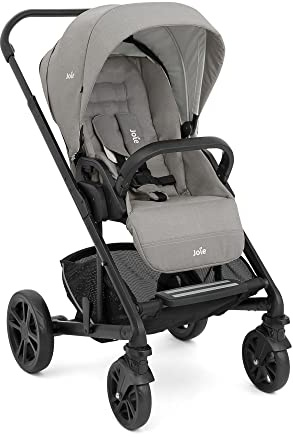 Joie - Chrome™ - Poussette Multimodale - Siège Réversible - Compatible Sièges Auto Et Nacelles - Pliage Automatique - Suspension Tout-Terrain - Harnais 5 Points SoftTouch - Dès la naissance