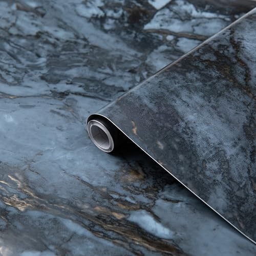 d-c-fix vinyl wrap Romeo gold marble effect 45 cm x 2 m - sticky back plastic roll for furniture, kitchen & cupboards - contact paper sticker self adhesive film