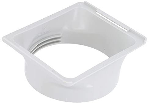 Klimaanlagen Abluftschlauch Adapter Tragbarer Fenster-AC-Abgasschlauch-Koppler Gewinde-Design ABS Rechteckig auf Runden Tragbaren Abluftkanal-Schlauchadapter für 150 Mm / 5,9 Zoll Rohr