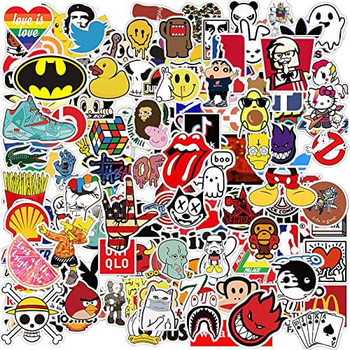 Pegatinas De Marcas 251 piezas Pack Pegatinas Skate Pegatina Vinilo Chulas Famosas Stickers Decorativas Stikers Portatil Pegatina Vinilo para Ordenador Maletas Coche Moto Casco Bicicletas