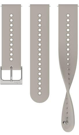 SUUNTO 22 URB4 Silikon Armband Kompatibel Race, Vertical, 9 Peak Pro, 9 Peak, 5 Peak, Watch Strap Weiches Silikon Ersatzband 22mm Gray S+M