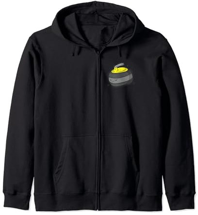 Curling Wintersport Stein Curling Besen Kapuzenjacke