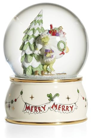 Lenox 896327 The Grinch Snow Globe, Christmas & Holiday Decor