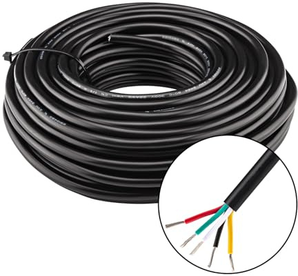 URCIANOW 22AWG 5 Core 0.32mm Cable 20M Low Voltage