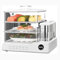 Yiustldd Cuiseur Vapeur électrique 24 L avec minuterie, cuiseur Vapeur numérique Multifonction pour Une Cuisson Rapide et simultanée, sans BPA, Blanc