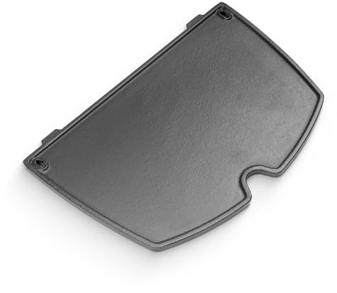 6559 Gusseisen Grillplatte für Weber Q200, Q220, Q240, Q260, Q2000, Q2200, Q2400 Series Gasgrill Modelle, 38,9CM Grillrost Zubehör Griddle Platte für Weber Gasgrills Ersatzteile