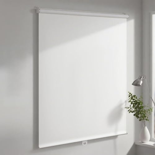 Joydeco Verdunklungsrollo Ohne Bohren 80 x 150 cm, Rollos für Fenster Upgrade Material, Einfache Klebe-Montage, 100% Blickschutz & Hitzeschutz, Abnehmbar und Wiederverwendbar