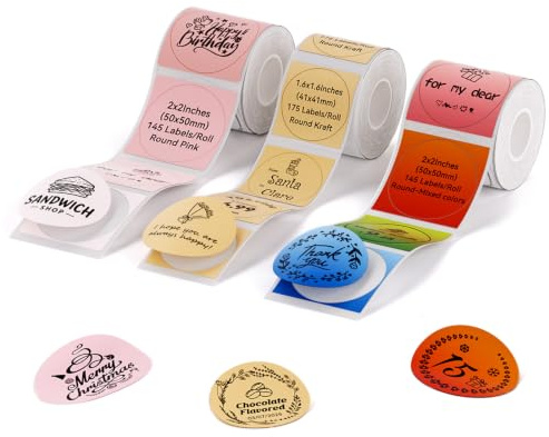 NIIMBOT Thermal Labels for B1/B2/B21/B3/K2/K3/B4 Label Printer