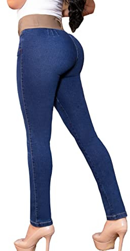 ARANZA Butt Lifting Jeans for Women High Waisted Colombian Pants Straight Push UP - Pantalones Colombianos Levanta Cola