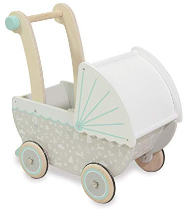 Indigo Jamm Petworth Dolls pram & furniture Designed For Children Aged 18 Months +, Neutral Colours (Petworth Pram)