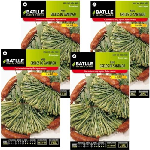 Semillas de grelos santiago nabo Semillas Batlle PACK (4)